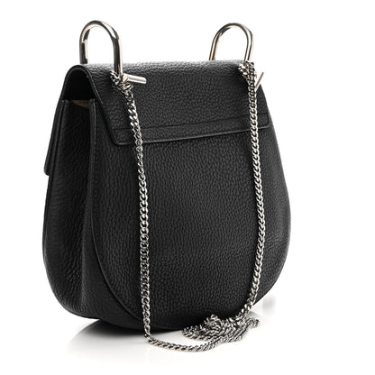 Chloe Grained Lambskin Drew Shoulder Bag Black 3 of 13