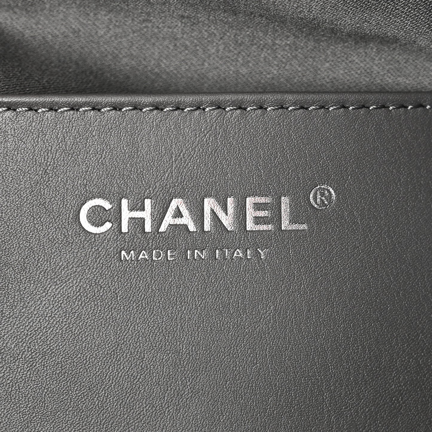 Metallic Caviar Quilted Small Chanel 25 Handbag Anthracite