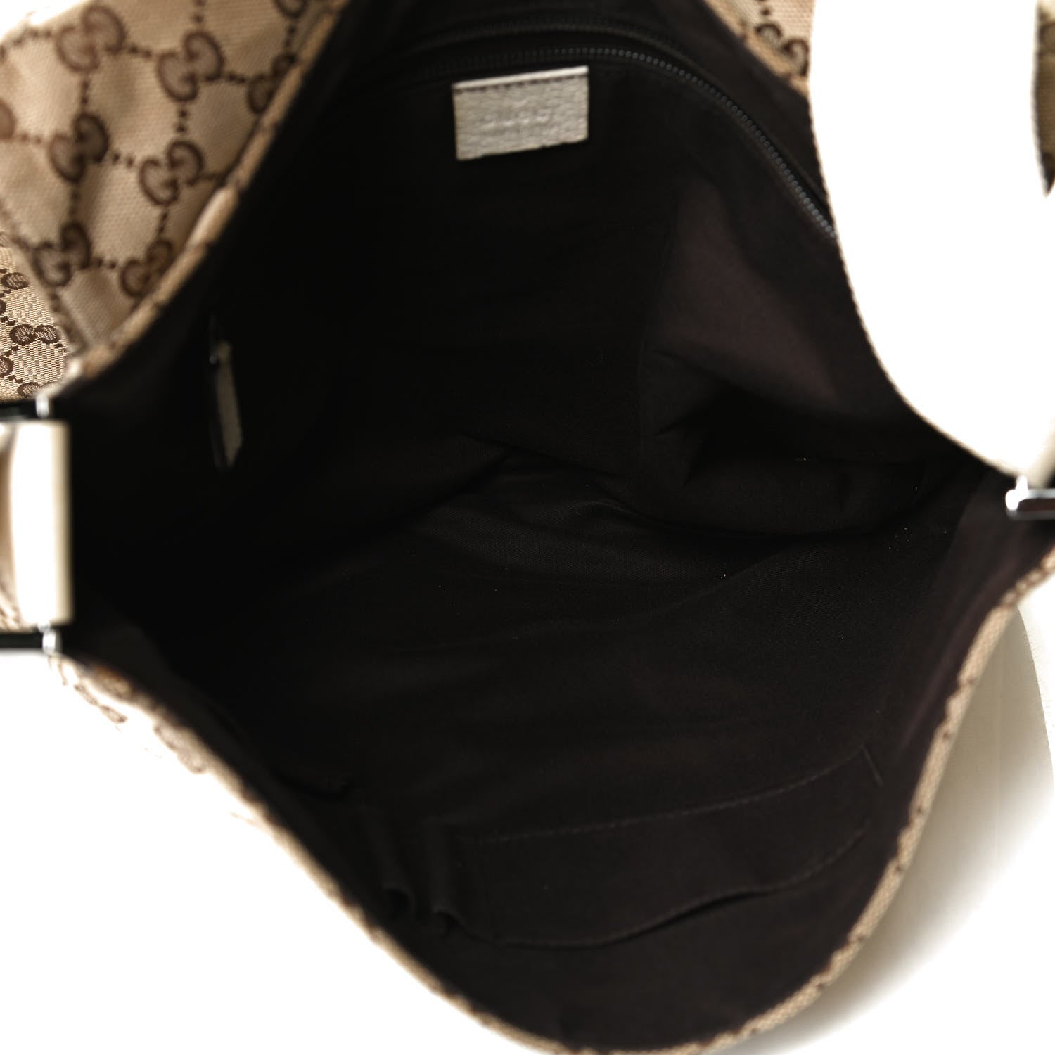 Gucci Monogram Small Flap Messenger Bag Beige Off White 7 of 22