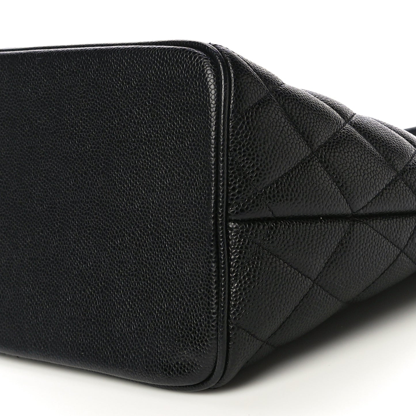Caviar Quilted Medallion Tote Black