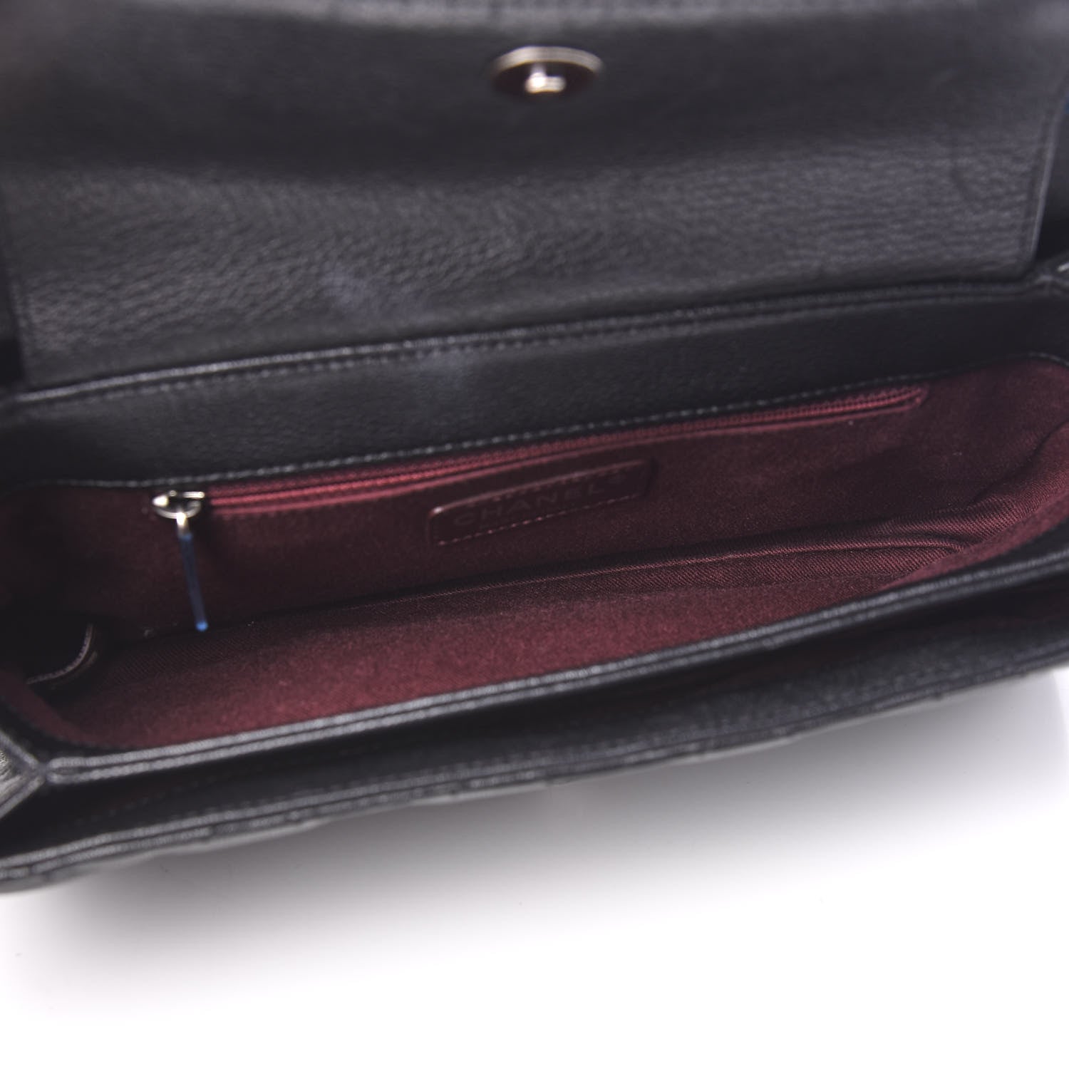 Chanel Goatskin Quilted Medium Perfect Edge Flap Black 4 of 9