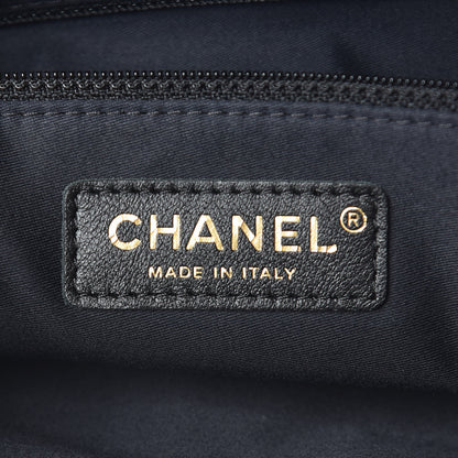 Chanel Lambskin Small Girl Bag Black Beige 5 of 10