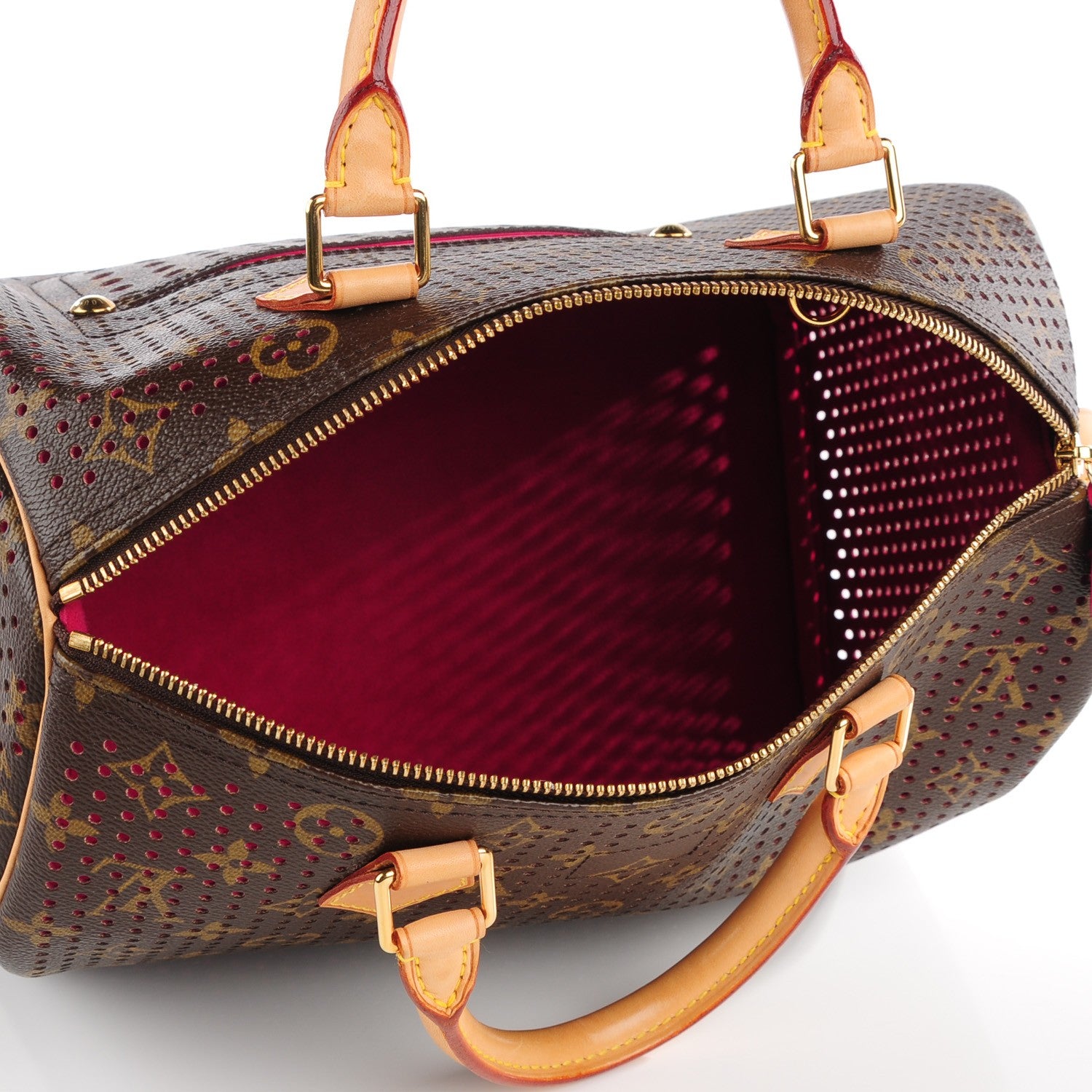 Louis Vuitton Monogram Perforated Speedy 30 Fuchsia 5 of 7