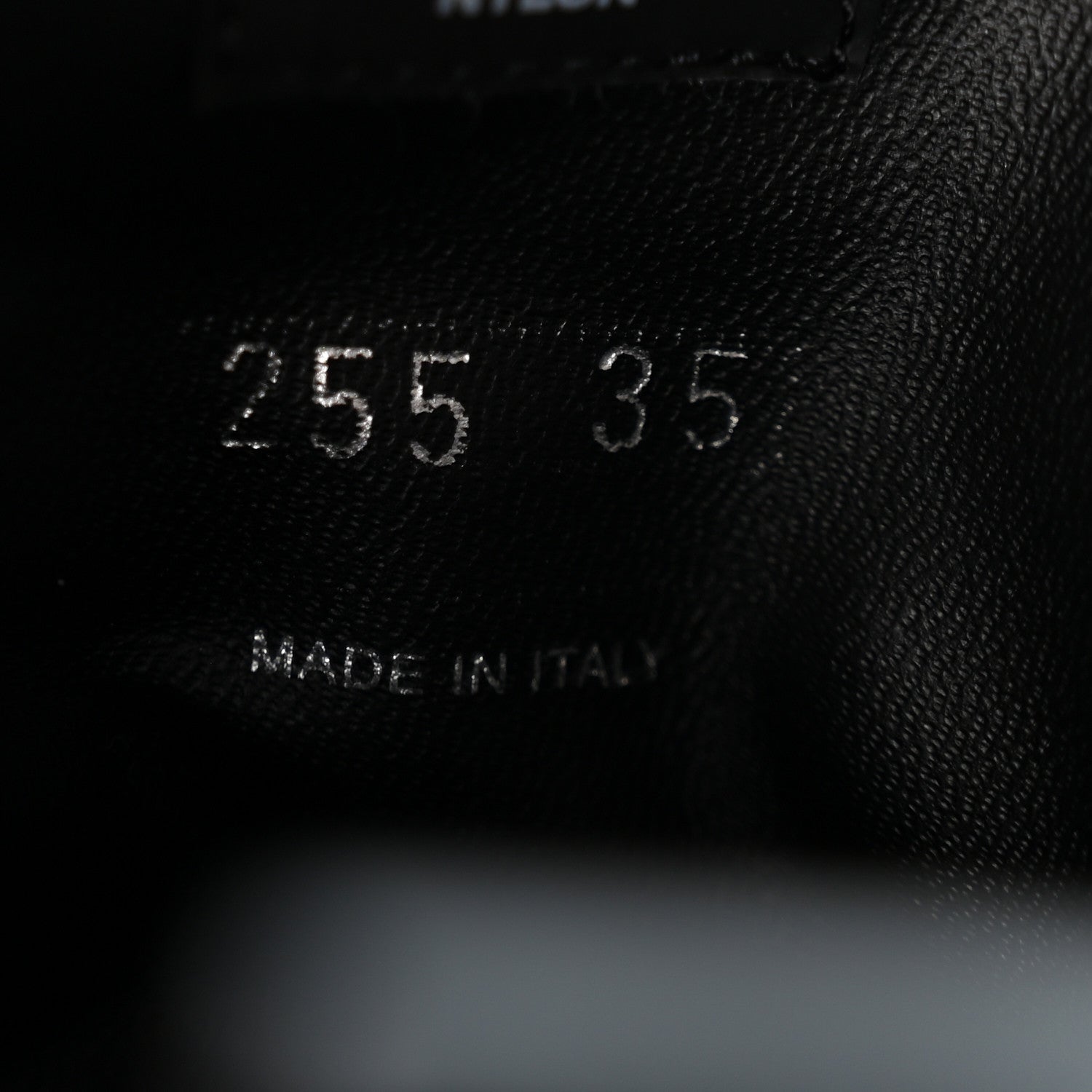 Prada Spazzolato Rois Nylon Metal Triangle Logo Monolith Pouch Pocket 55mm Boots 35 Black 8 of 9