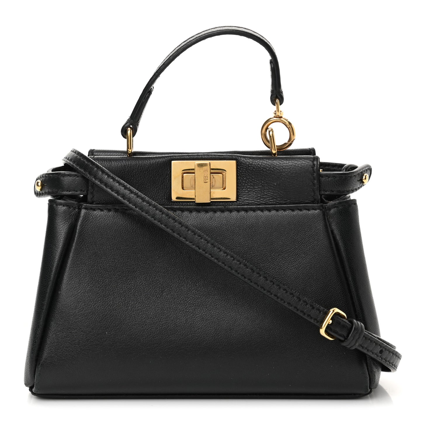 Nappa Micro Peekaboo Iconic Satchel Black