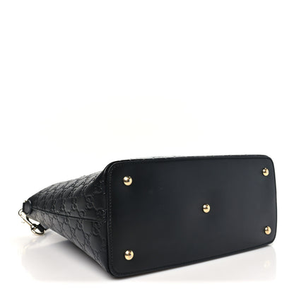 Gucci Guccissima Linea A Foldover Tote Black 4 of 10
