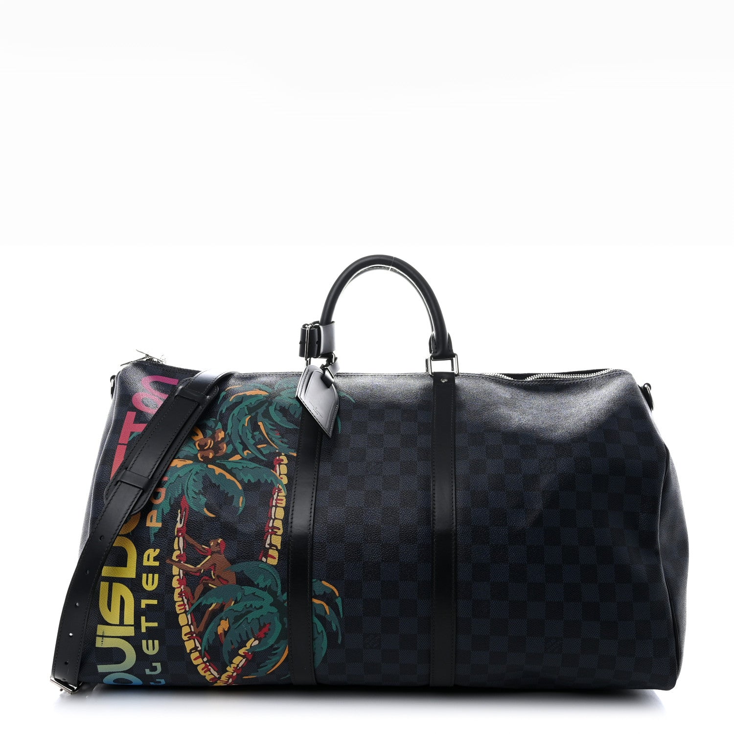 Louis Vuitton Damier Cobalt Jungle Keepall Bandouliere 55 1 of 11