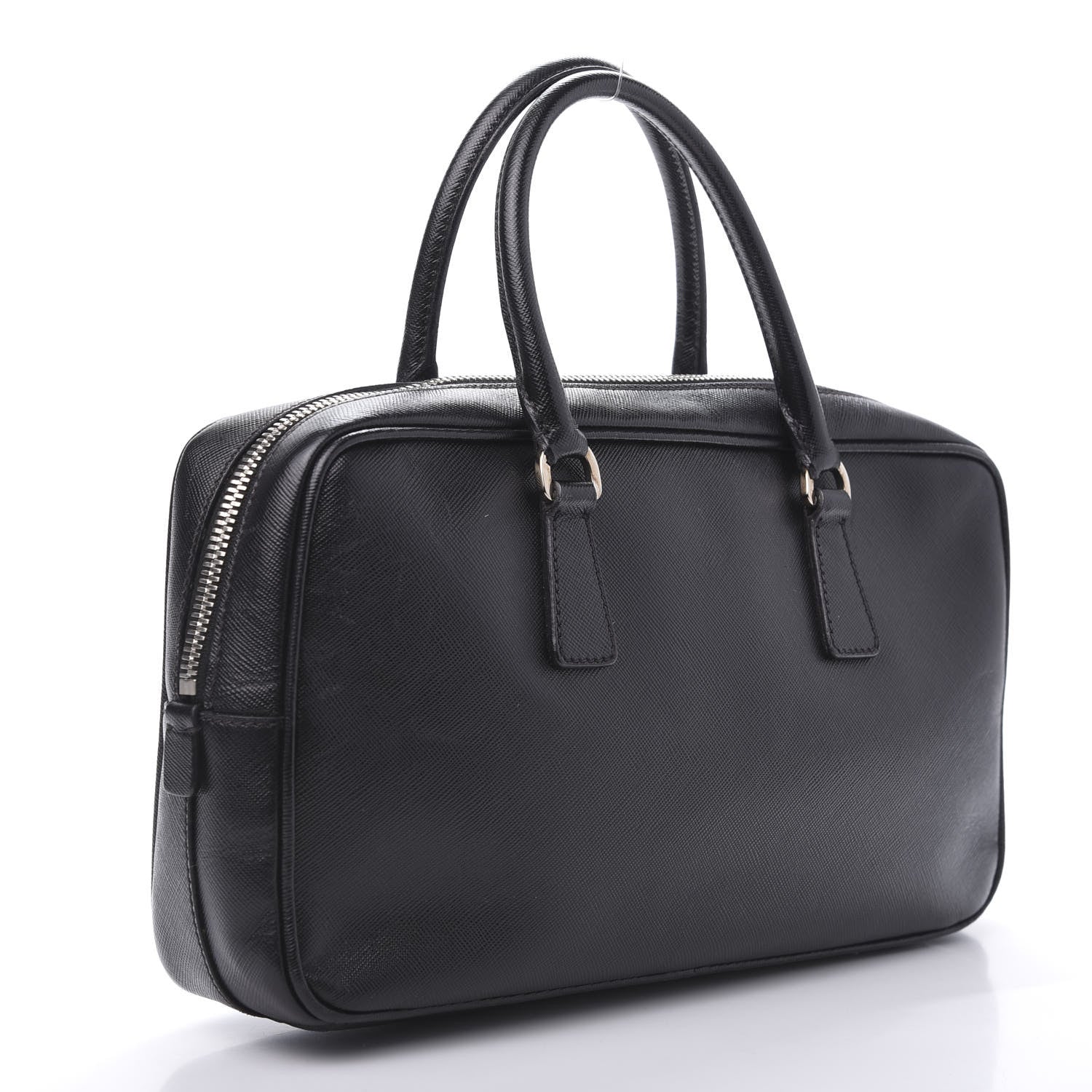 Prada Saffiano Lux Bowler Black 3 of 11