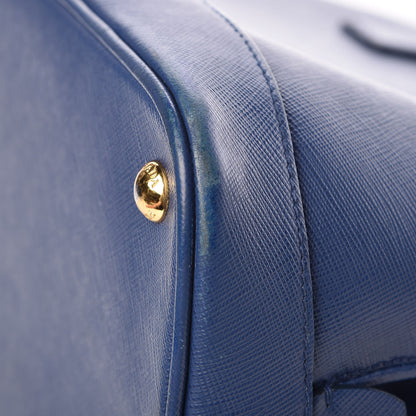Prada Saffiano Lux Medium Open Promenade Tote Bluette 16 of 19