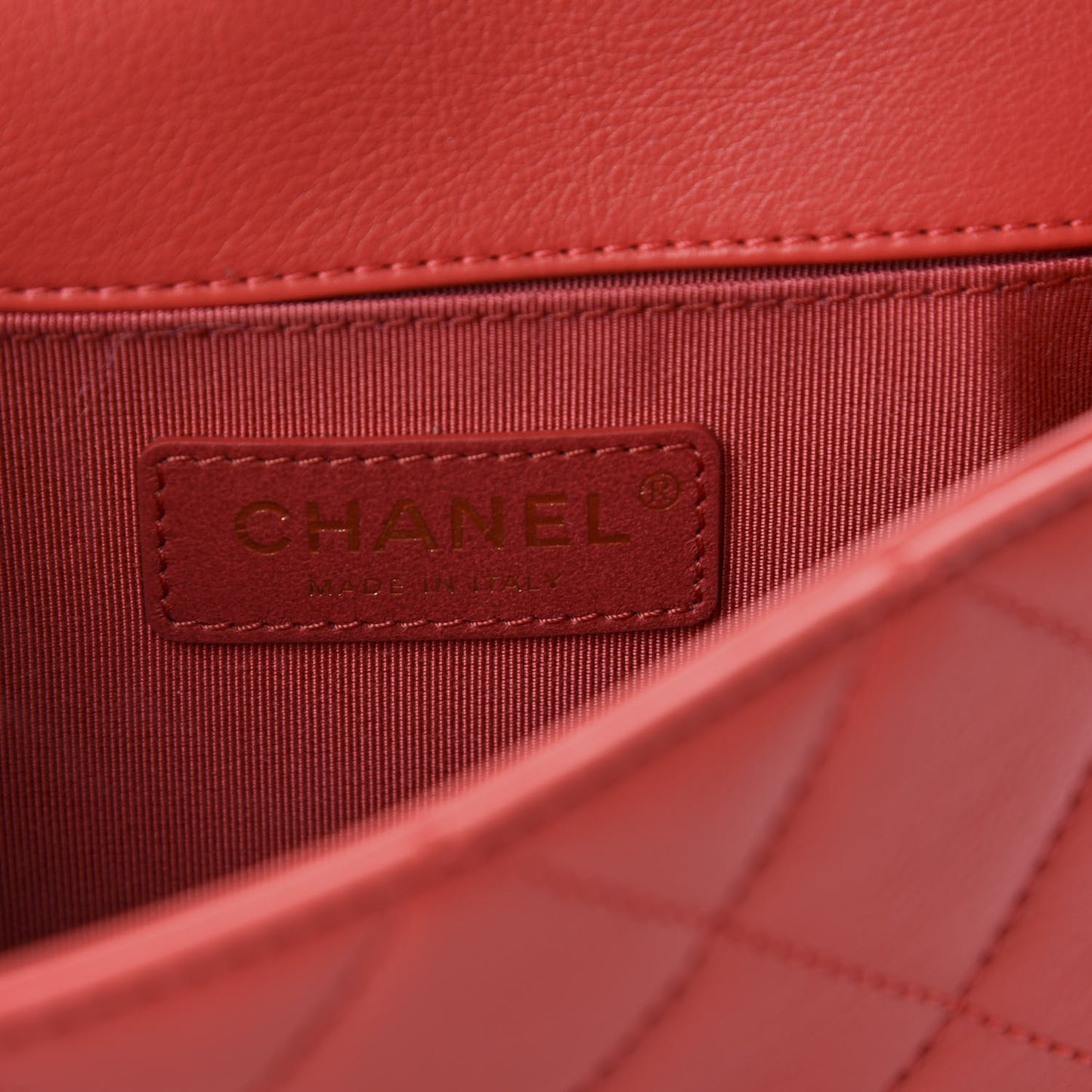 Calfskin Quilted Carry With Chic Flap Waist Bag Red