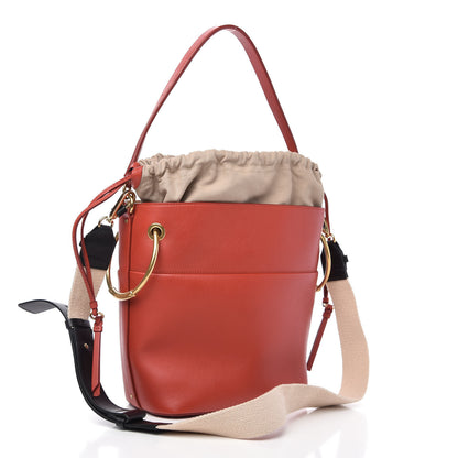 Chloe Smooth Calfskin Medium Roy Bucket Bag Earthy Red 3 of 12