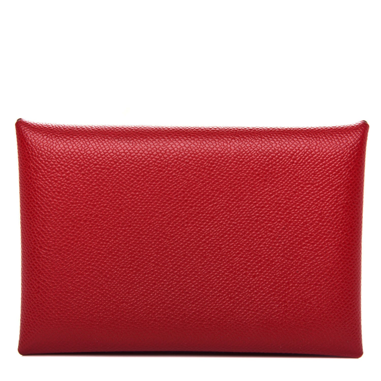 Hermes Madame Calfskin Calvi Card Case Rouge Piment 1 of 6