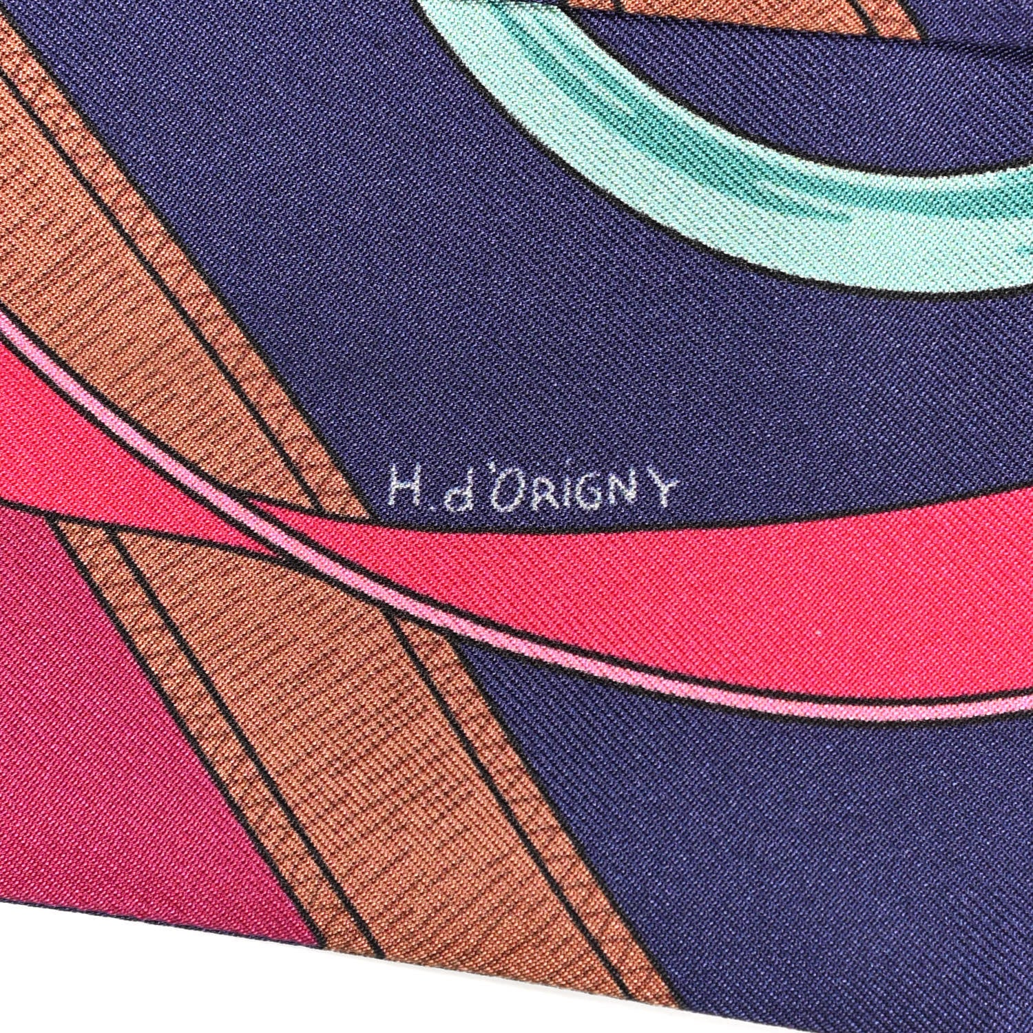 Hermes Silk Eperon D'Or Remix Maxi Twilly Rose Indien Cassis Vert 6 of 6