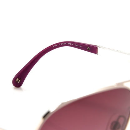 Chanel Aviator Sunglasses 4179 Purple 6 of 8