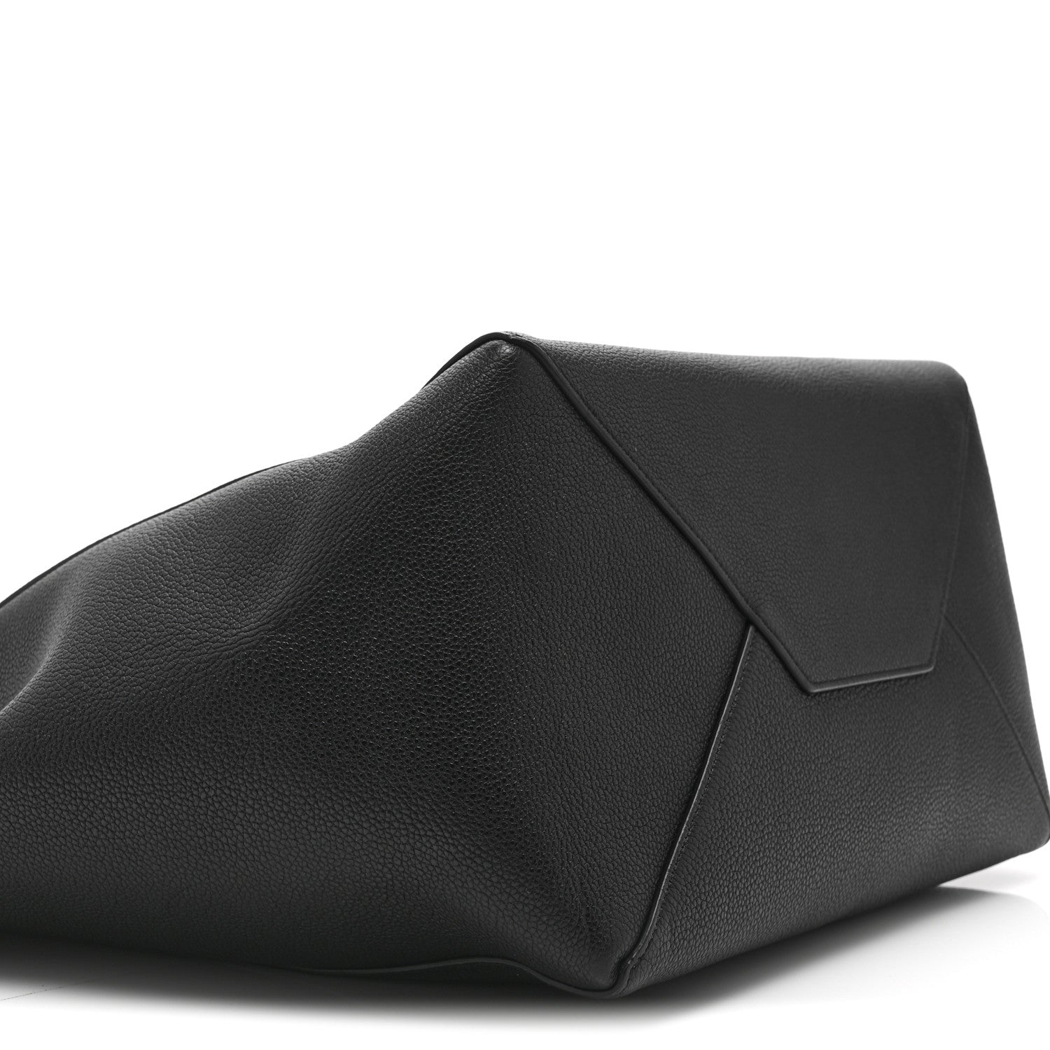 Celine Soft Grained Calfskin Small Belt Cabas Phantom Black 9 of 10