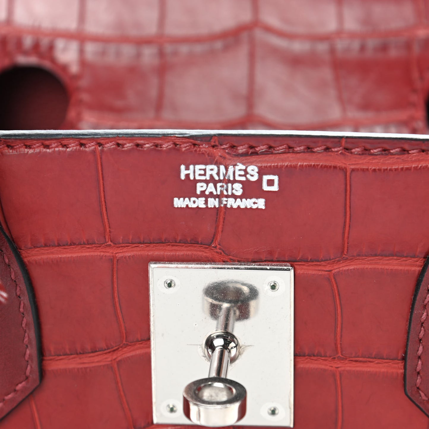 Matte Alligator Togo Box Birkin 30 Rouge H
