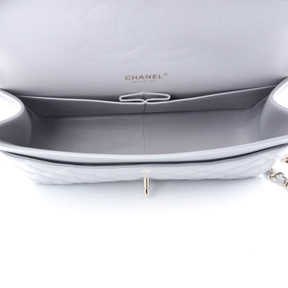 Chanel Caviar Quilted Jumbo Double Flap Grey 5 of 9