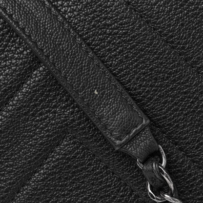Chanel Calfskin Chevron Quilted XXL Travel Flap Bag Black 7 of 7