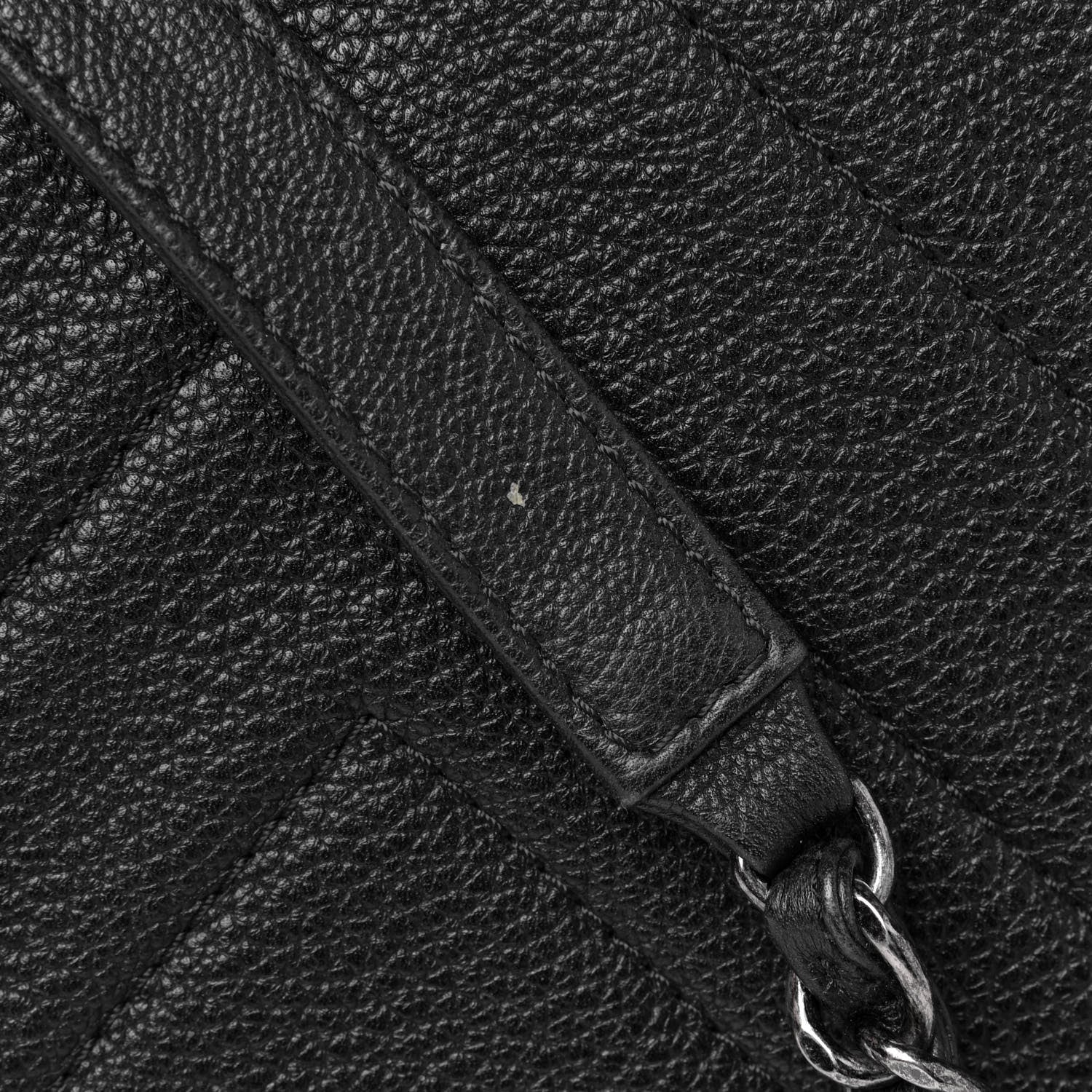Chanel Calfskin Chevron Quilted XXL Travel Flap Bag Black 7 of 7