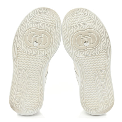 Gucci Calfskin GG Tennis Embossed Perforated Womens Platform 55mm Sneakers 35 Great White 6 of 14