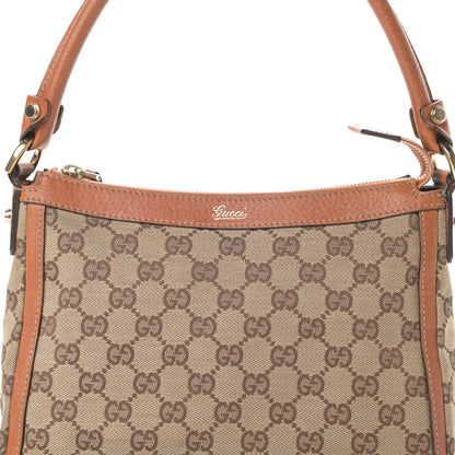 Gucci Monogram Small Abbey Shoulder Bag Brown 8 of 13