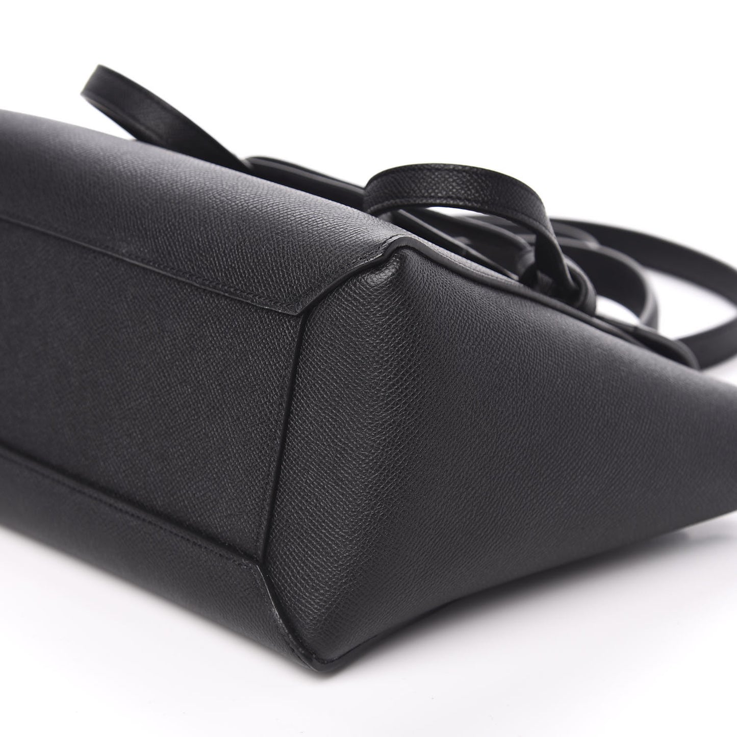 Baby Grained Calfskin Mini Belt Bag Black