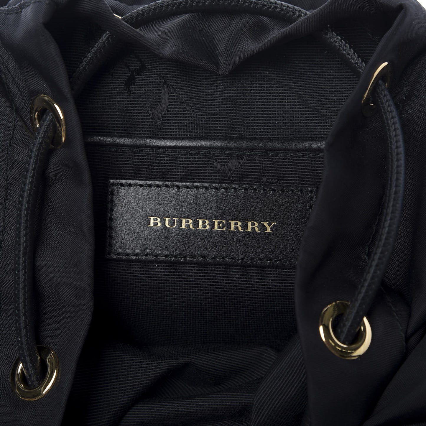 Nylon Small Crossbody Rucksack Backpack Black