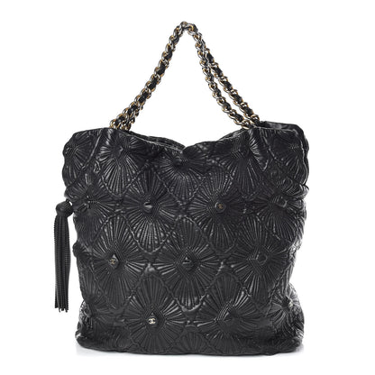 Chanel Calfskin Embroidered Ca D'Oro Tote Black 1 of 14