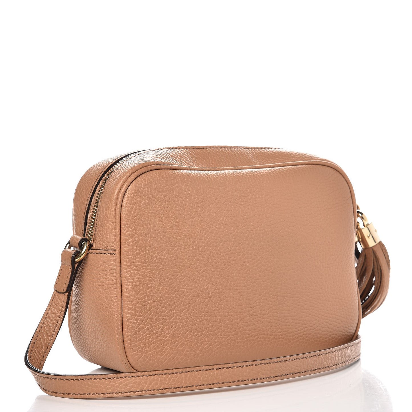 Pebbled Calfskin Small Soho Disco Bag Camelia