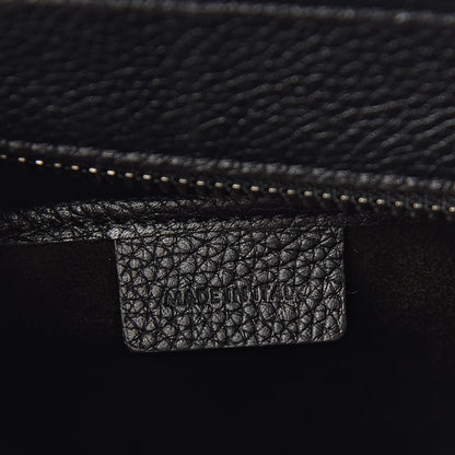 Celine Drummed Calfskin Nano Luggage Black 6 of 9