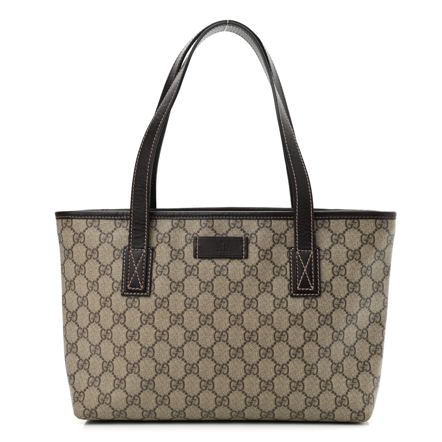 Gucci GG Supreme Monogram Small Joy Tote Dark Brown 1 of 10