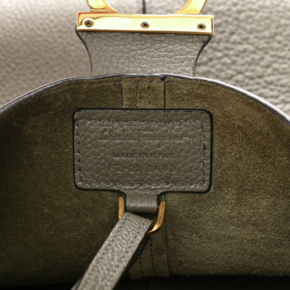 Salvatore Ferragamo Calfskin Margot Hobo Grey 7 of 12