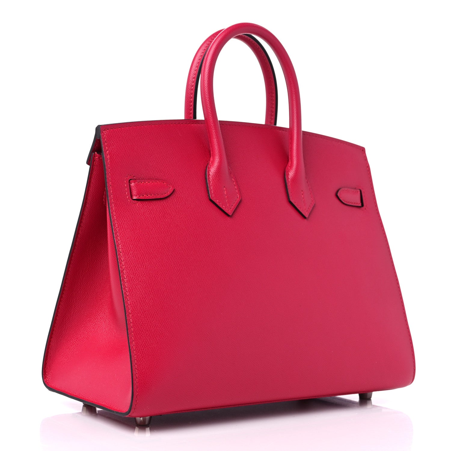 Hermes Madame Calfskin Birkin Sellier 25 FRAMBOISE 3 of 10