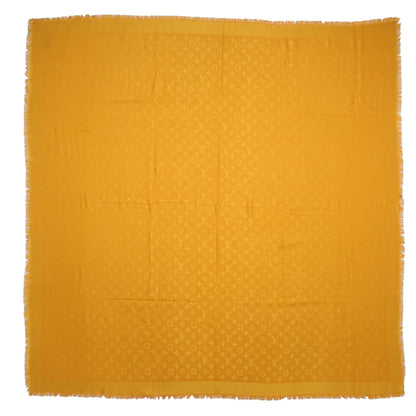 Louis Vuitton Wool Silk Monogram Shawl Safran 3 of 5