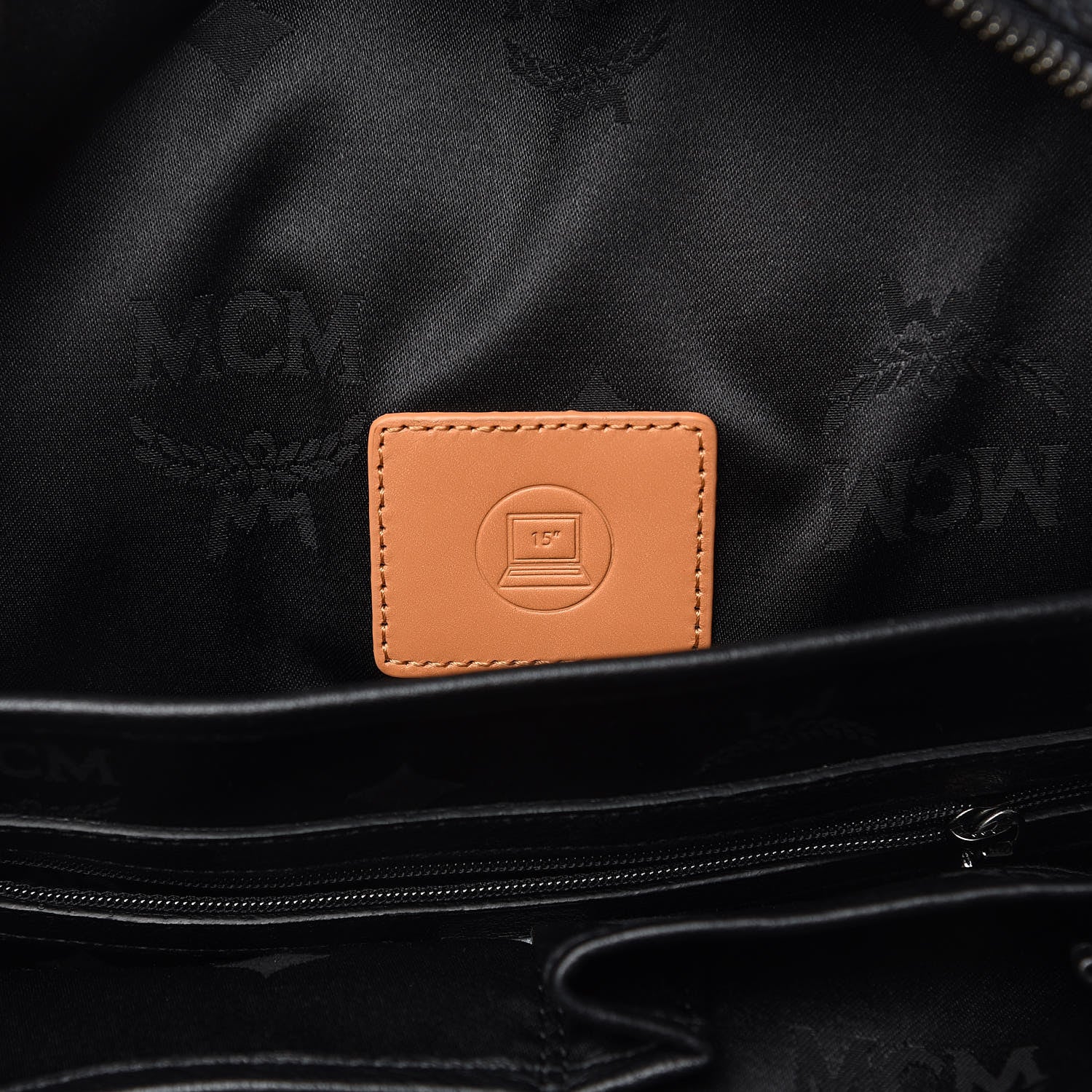 MCM Visetos Medium Stark Backpack Black 7 of 11