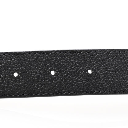 Louis Vuitton Calfskin Monogram 30mm LV Initiales Reversible Belt 90 36 Black 3 of 7