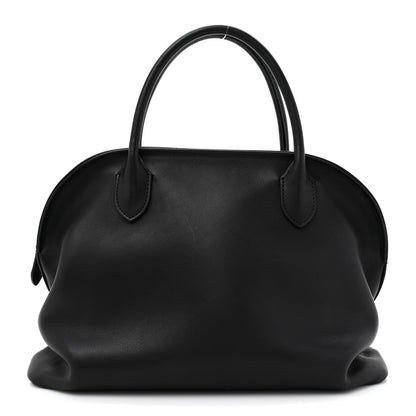 The Row Polished Saddle Calfskin Agnes Bag Black 1 of 9