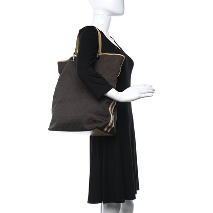 Gucci Monogram Large Bucket Tote Brown 2 of 11