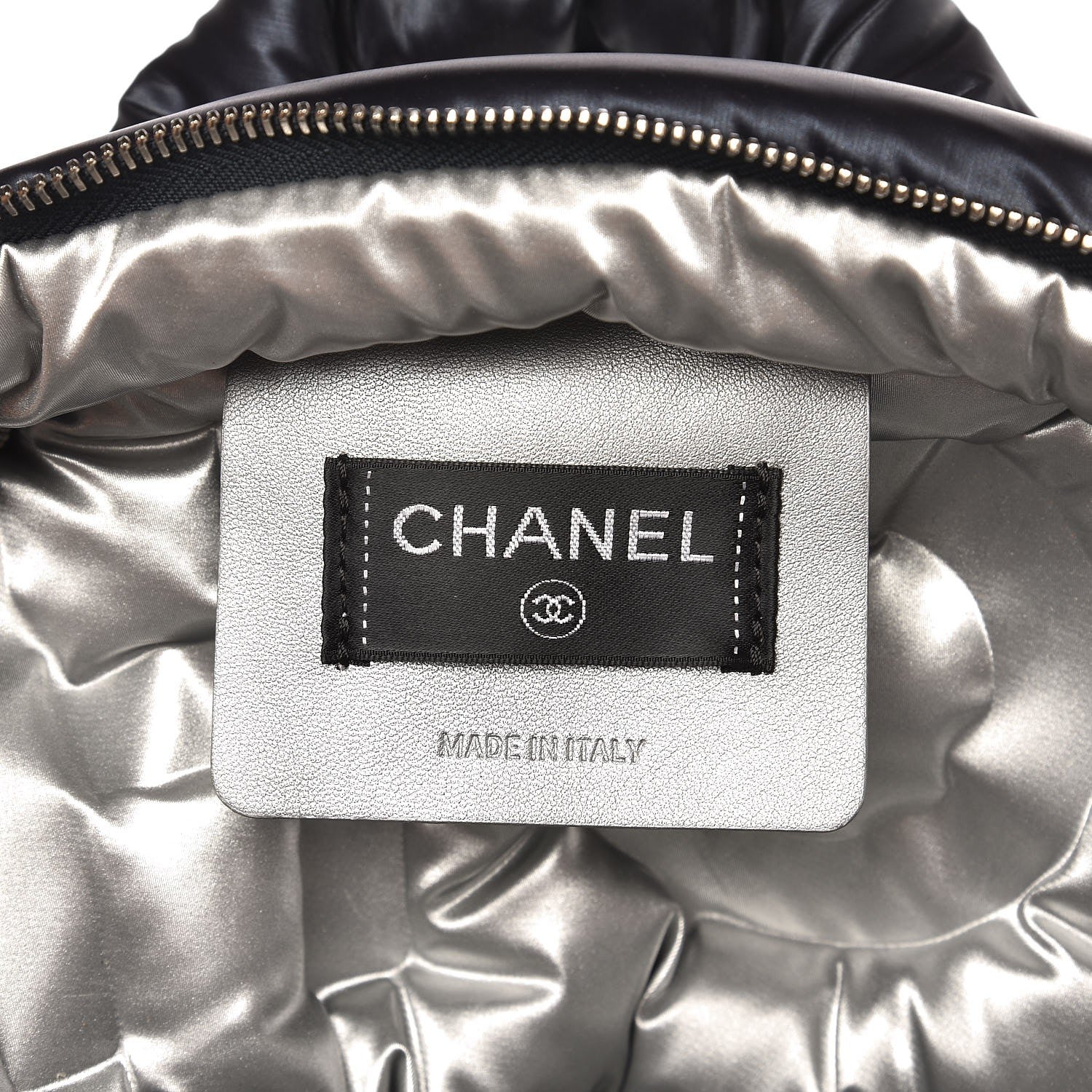 Chanel Nylon Embossed Small Doudoune Backpack Navy 6 of 7