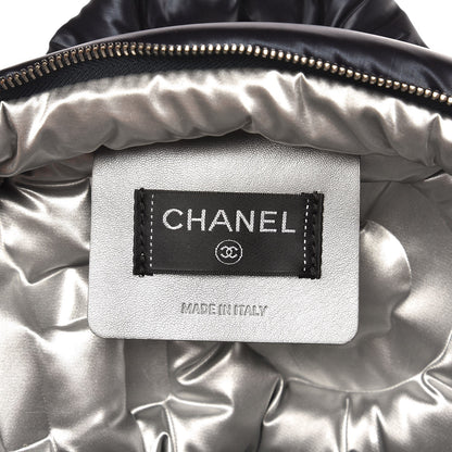 Chanel Nylon Embossed Small Doudoune Backpack Navy 6 of 7