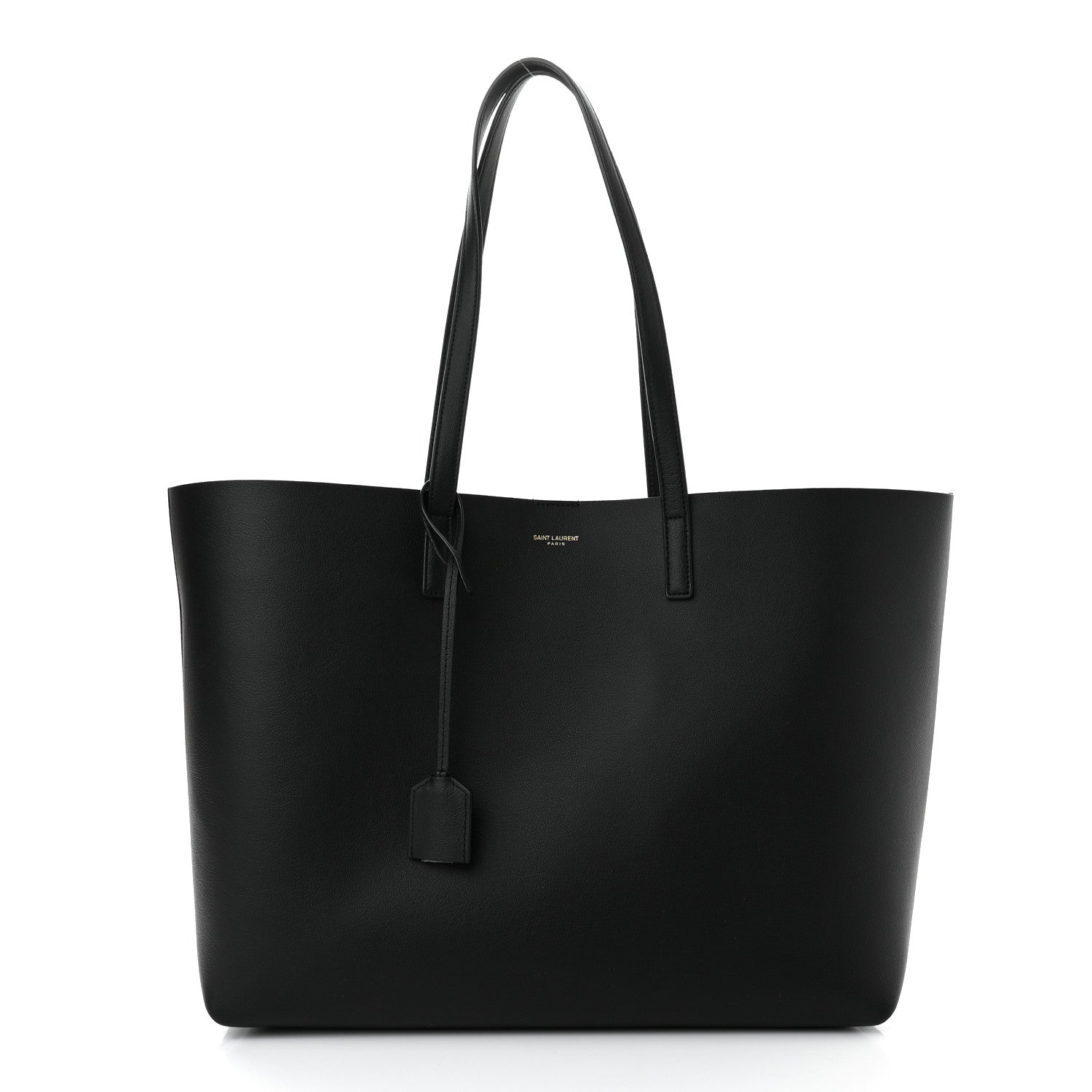 Saint Laurent Calfskin Large Shopping Tote Black 3 of 11