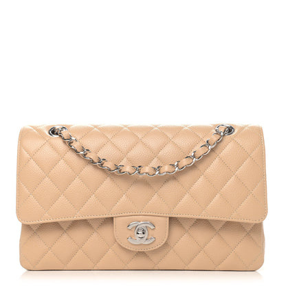 Chanel Caviar Quilted Medium Double Flap Beige 1 of 4