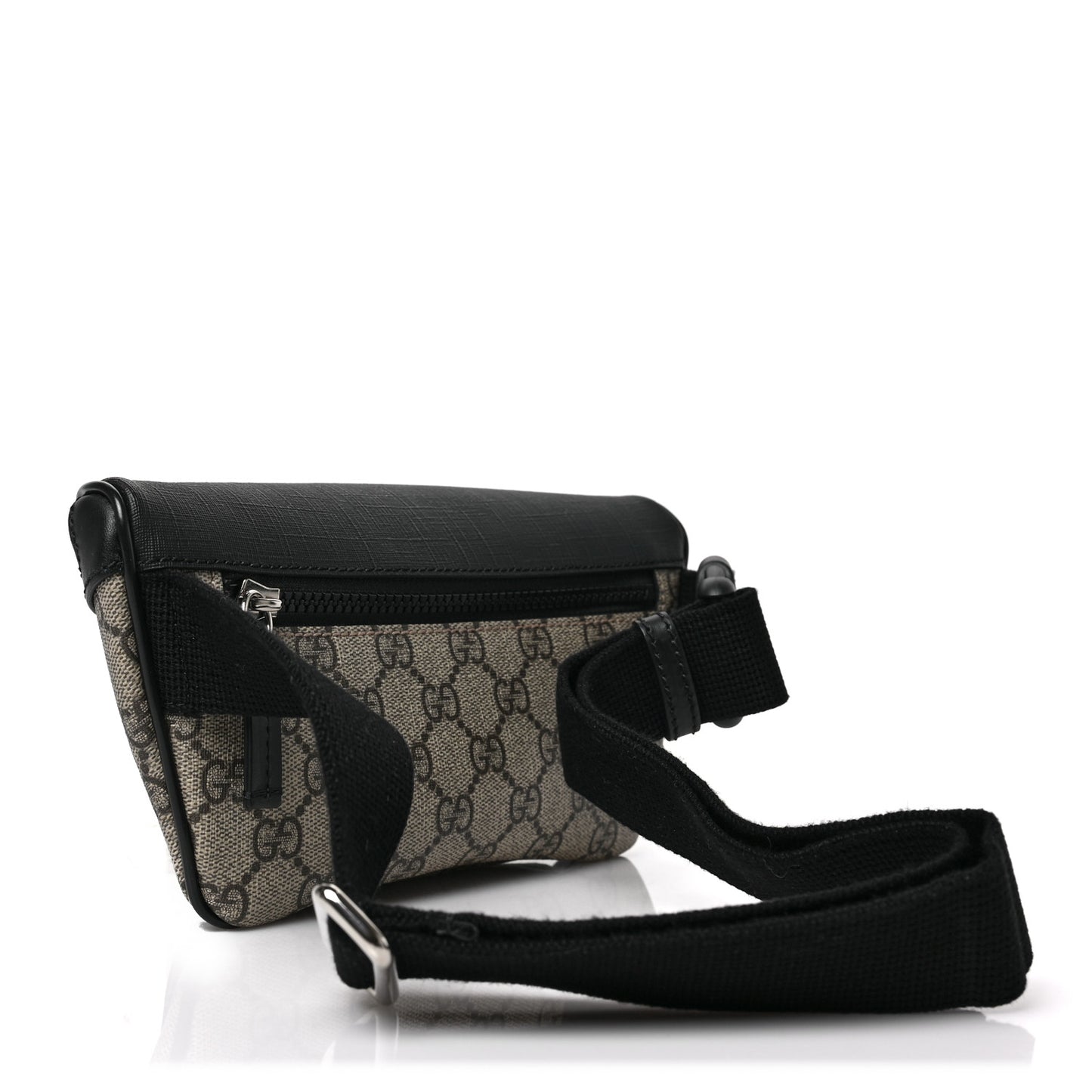 GG Supreme Monogram Belt Bag Black