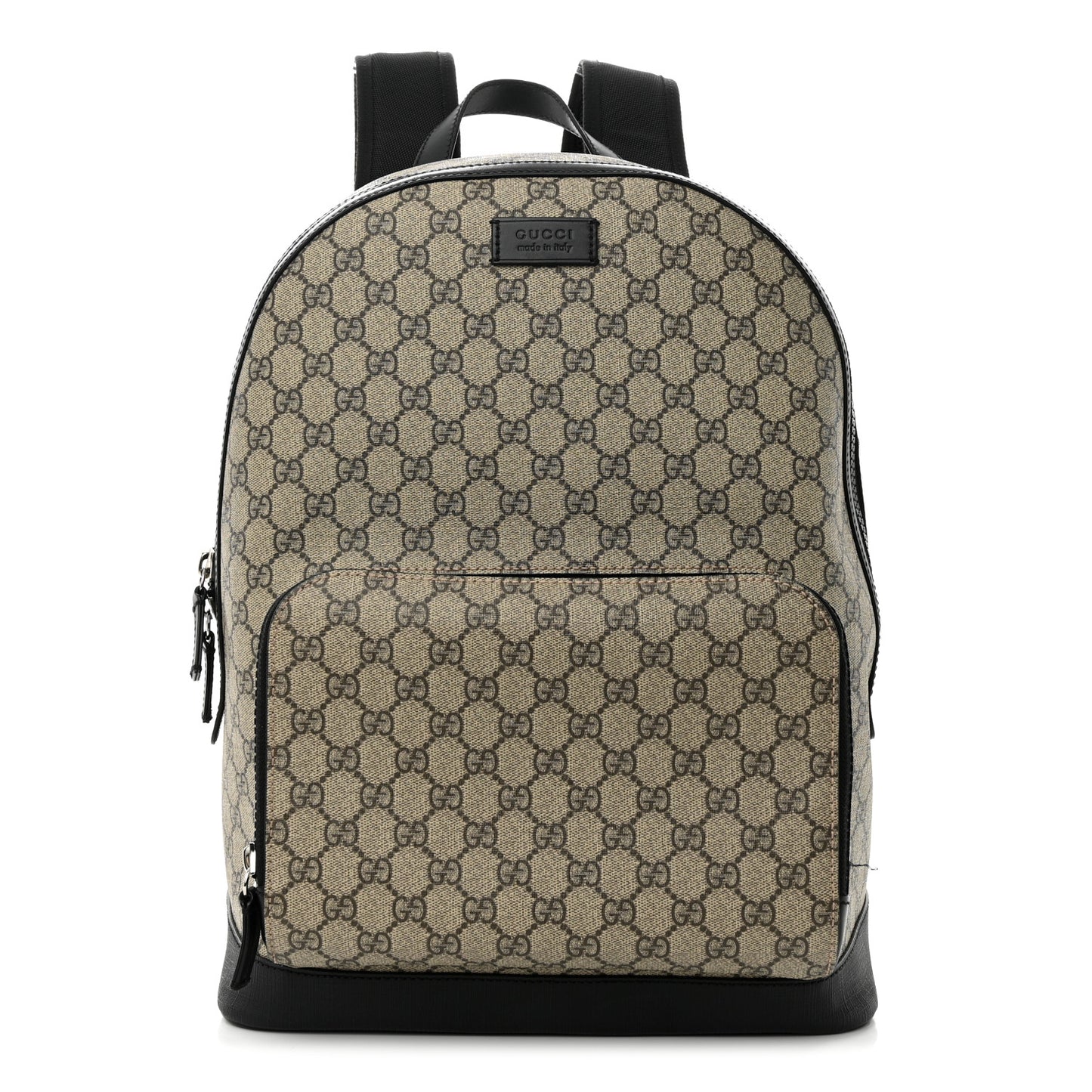 GG Supreme Monogram Medium Backpack Black