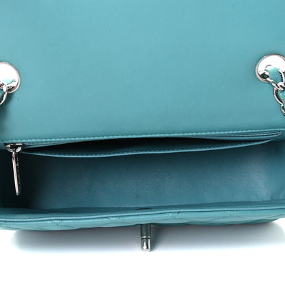 Chanel Lambskin Quilted Mini Rectangular Flap Turquoise 5 of 7