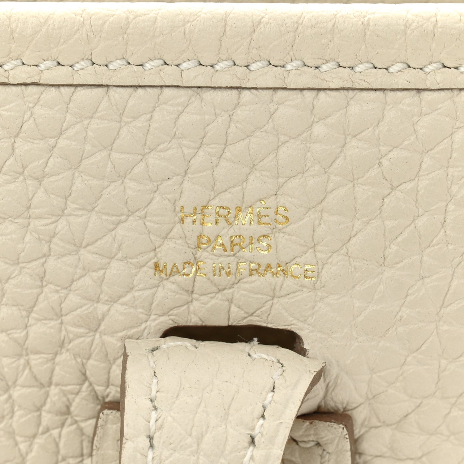 Hermes Taurillon Clemence Evelyne TPM Craie 6 of 11
