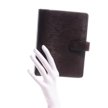 Louis Vuitton Epi Medium Ring Agenda Moka 2 of 7