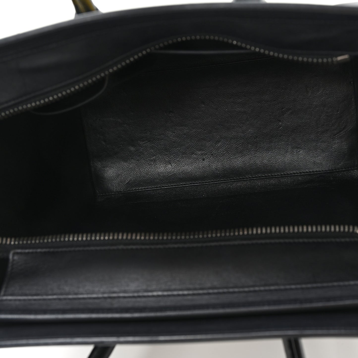Felt Smooth Calfskin Micro Tri-Color Luggage Black Yellow