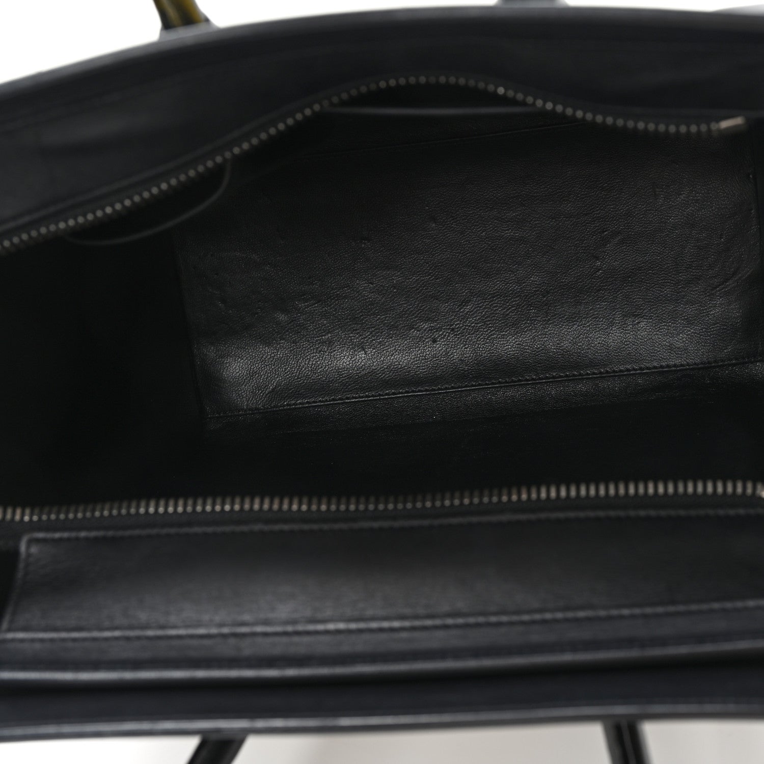 Celine Felt Smooth Calfskin Micro Tri-Color Luggage Black Yellow 5 of 9