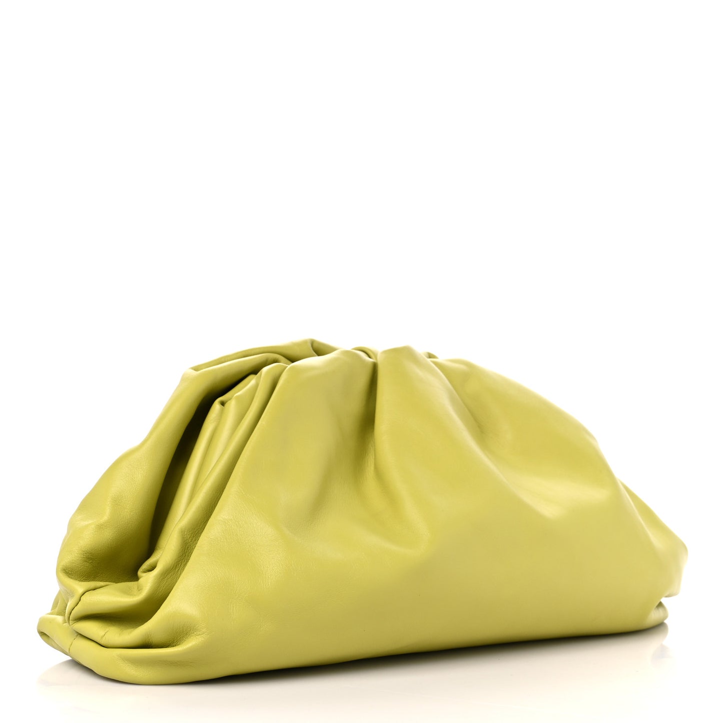 Smooth Butter Calf The Pouch Oversized Clutch Kiwi
